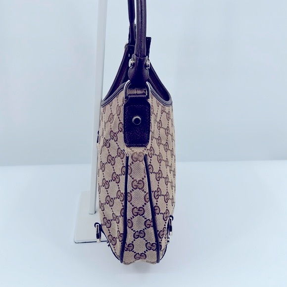 Authentic GUCCI Abbey GG Monogram Hobo- Tan - Picture 8 of 17